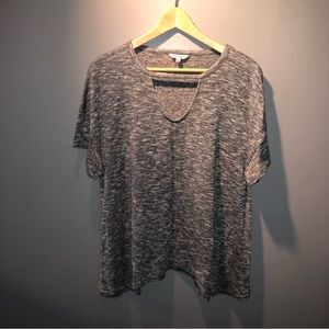JUICY COUTURE HEATHERED GRAY TOP LARGE